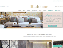 Tablet Screenshot of lolahome.com.br